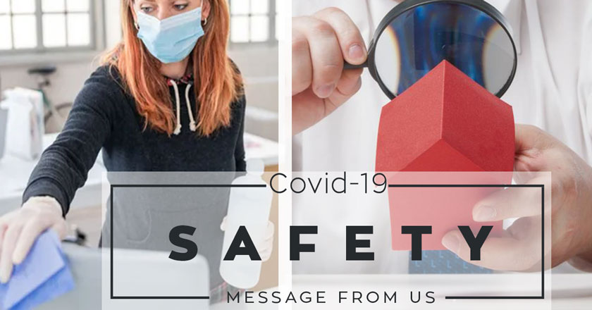 Real Estate | Covid 19 safety message